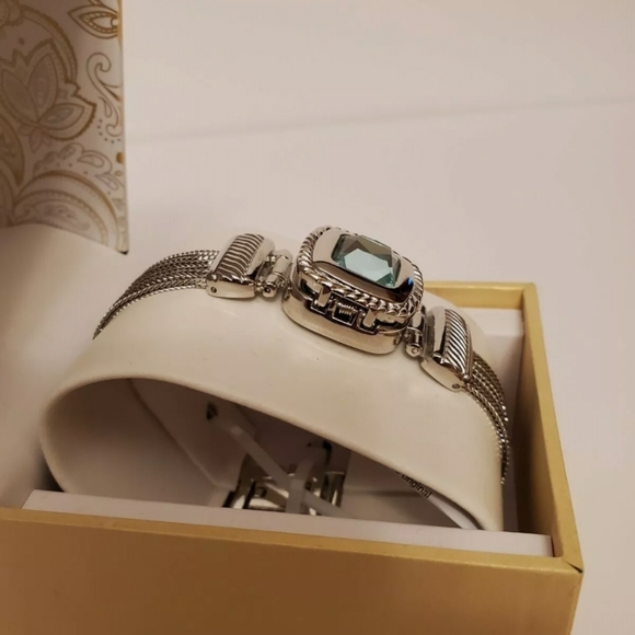 Flip Aqua Case Cover Stainless Chain watch 25mm - Picture 7 of 8